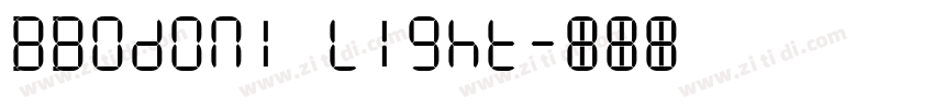 BBodoni Light字体转换